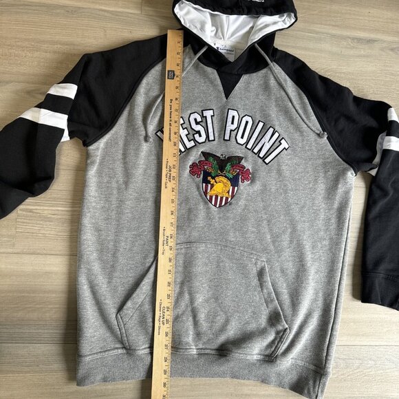 West Point Military Academy Mens XL Hoodie Champion Sweatshirt Pockets Gray - Picture 6 of 8